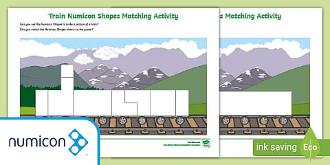 Pirate-Themed Numicon Shape Outlines Activities Resource Pack